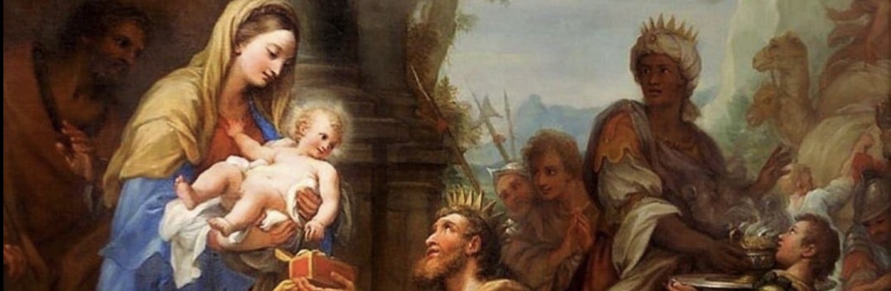 Målning till Bachs Juloratorium som användes i Kammarkören Högalids konsertmaterial.