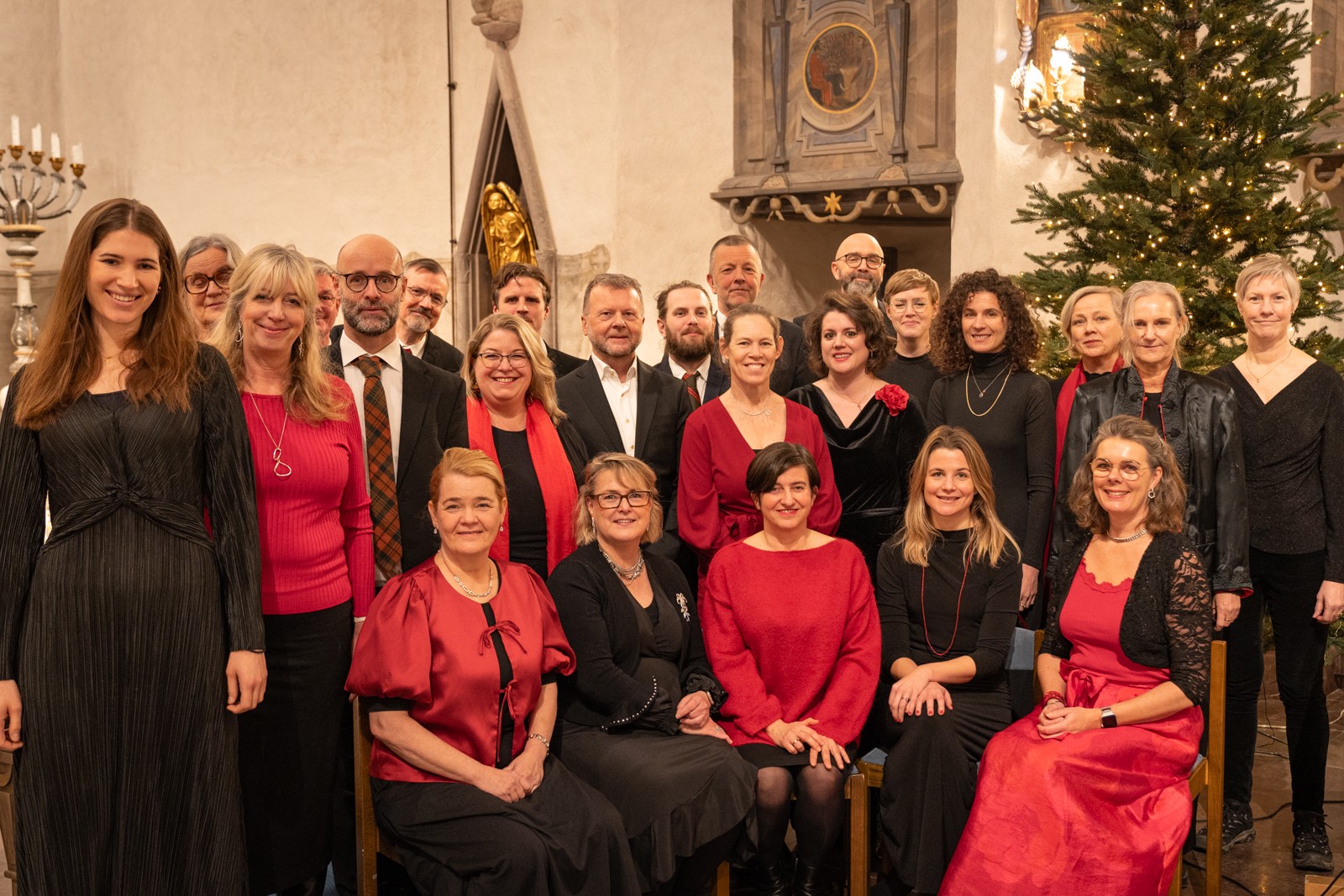 Kammarkören Högalid under en konsert i Högalidskyrkan.